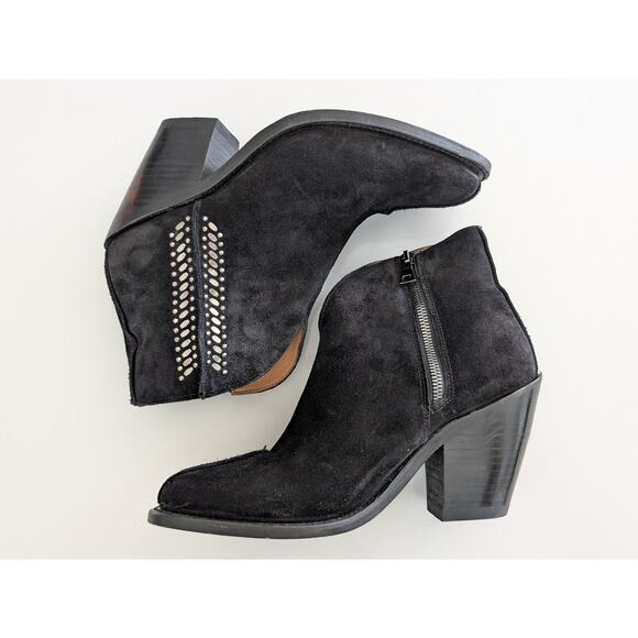 Women's Calleen Cordero Nikita Ankle Boots Black Suede US Size 8.5 Retail $620 - Picture 4 of 10